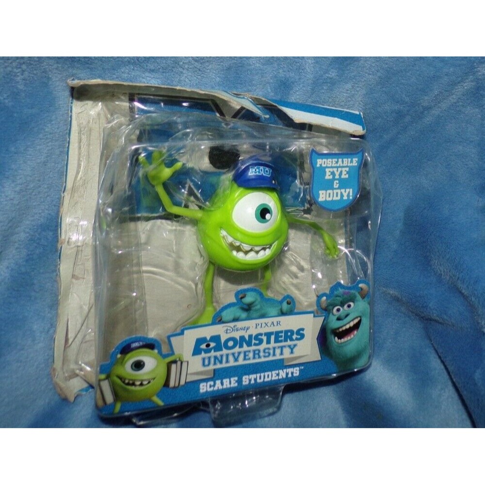 Disney Pixar Monsters University poseable eye & body Mike Wazowski in package